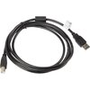 Кабел Lanberg  USB-A (M) -> USB-B (M) 2.0 cable 1.8m, black ferrite