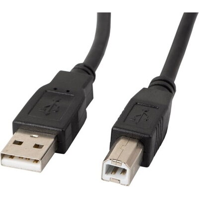 Кабел Lanberg  USB-A (M) -> USB-B (M) 2.0 cable 5m, black