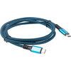 Кабел Lanberg USB-C M/M 4.0 cable 1.2m 100W 8K 30HZ Black-Blue