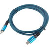 Кабел Lanberg USB-C M/M 4.0 cable 1.2m 100W 8K 30HZ Black-Blue