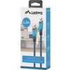 Кабел Lanberg USB-C M/M 4.0 cable 1.2m 100W 8K 30HZ Black-Blue