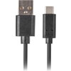 Кабел Lanberg USB-C(M) ->  USB-A (M) 2.0 cable 0.5m, black