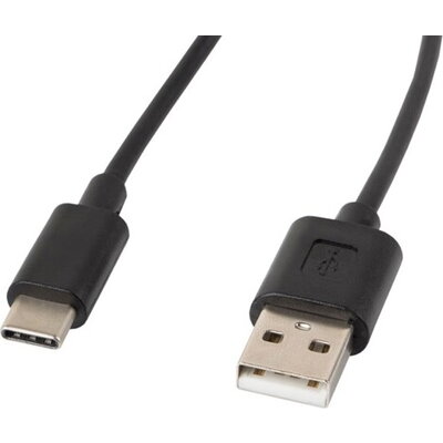 Кабел Lanberg USB-C(M) ->  USB-A (M) 2.0 cable 1.8m, black