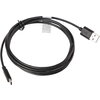 Кабел Lanberg USB-C(M) ->  USB-A (M) 2.0 cable 1.8m, black