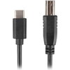 Кабел Lanberg USB-C (M) -> USB-B (M) 2.0 ferrite cable 1.8m, black