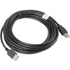 Кабел Lanberg extension cable USB 2.0 AM-AF, 5m, black