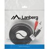 Кабел Lanberg mini jack 3.5mm (M) 3 pin -> 2X RCA (chinch) (M) cable 2m