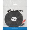 Кабел Lanberg mini jack 3.5mm (M) 3 pin -> 2X RCA (chinch) (M) cable 5m, 50-pack