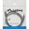 Кабел Lanberg mini jack 3.5mm M/M 3 pin cable 1.2m, black