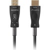 Кабел Lanberg HDMI M/M v2.1 cable 10m optical black aoc