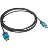 Кабел Lanberg HDMI M/M V2.0 4K cable 0.5m, slim, black