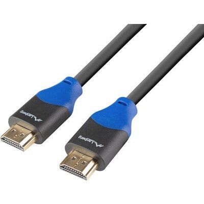 Кабел Lanberg HDMI M/M V2.0 cable 1.8m 4K CU box, black BOX