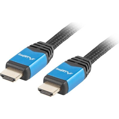 Кабел Lanberg HDMI M/M V2.0 cable 3m CU, black premium