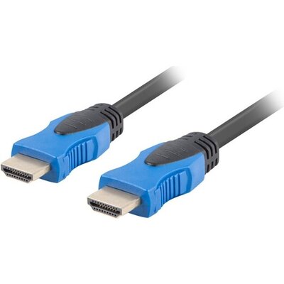 Кабел Lanberg HDMI M/M V2.0 cable 4K 3m CU, black