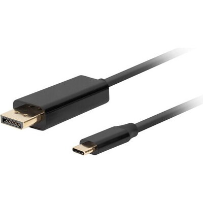 Кабел Lanberg USB-C (M) -> Displayport(M) 1.2 4K 60hz cable 3m, black