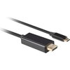 Кабел Lanberg USB-C (M) -> Displayport(M) 1.2 4K 60hz cable 3m, black