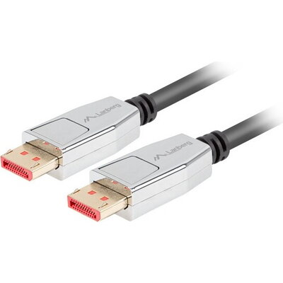 Кабел Lanberg display port cable M/M 20pin V1.4 8K 60Hz 1m, black