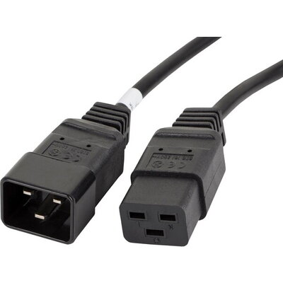 Кабел Lanberg EXTESION CABLE IEC 320 C19 / C20 1.8m VDE, black