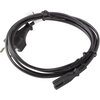 Кабел Lanberg CEE 7/16->IEC 320 C7 EURO (RADIO) Power Cord 3m VDE, Black