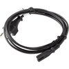 Кабел Lanberg CEE 7/16 -> IEC 320 C7 EURO (RADIO) power cord 1.8m VDE, black