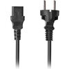 Кабел Lanberg CEE 7/7 -> IEC 320 C13 power cord 1.8m VDE Straight, black