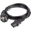 Кабел Lanberg CEE 7/7 -> IEC 320 C13 power cord 1.8m VDE Straight, black