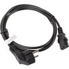 Кабел Lanberg CEE 7/7 -> IEC 320 C13 power cord 1.8m, black
