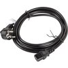 Кабел Lanberg CEE 7/7 -> IEC 320 C13 power cord 3m VDE, black