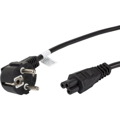 Кабел Lanberg CEE 7/7 (MICKEY) -> IEC 320 C5 power cord 1.8m VDE, black