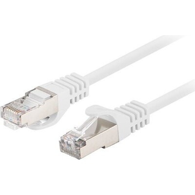 Кабел Lanberg patch cord CAT.6 FTP 0.25m fluke passed (10-pack), white