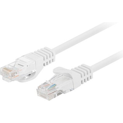 Кабел Lanberg patch cord CAT.5E UTP 1.5m Fluke Passed, white