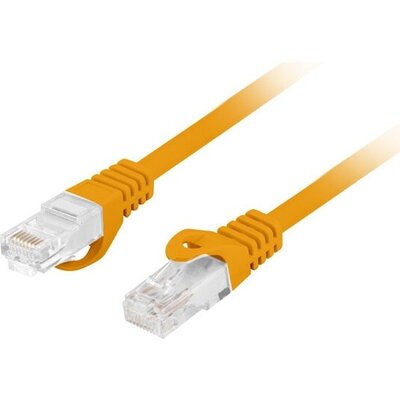 Кабел Lanberg patch cord CAT.6A U/UTP LSZH CU 0.25m Fluke Passed, Orange