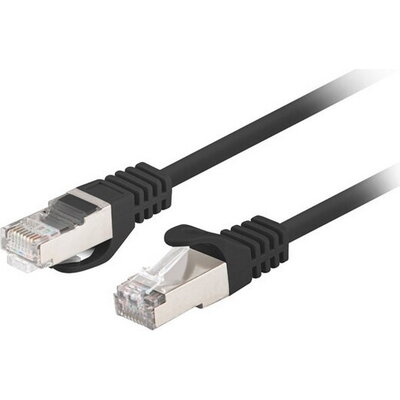 Кабел Lanberg patch cord CAT.6 FTP 5m, 10 pack, black