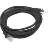 Кабел Lanberg patch cord CAT.5E 3m, black