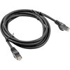 Кабел Lanberg patch cord CAT.6 FTP 1m, black