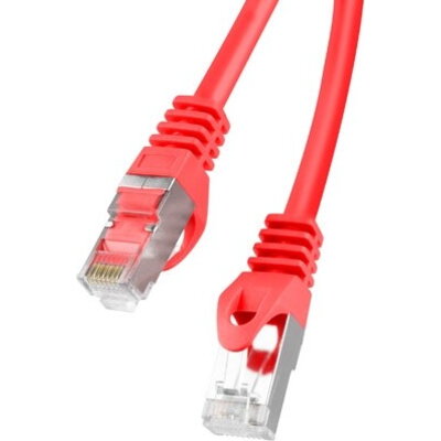 Кабел Lanberg patch cord CAT.6 FTP 1m, red