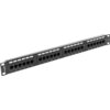 Пач панел Lanberg patch panel 24 port 1U CAT.6, black