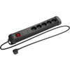 Разклонител Lanberg Surge Protector SP1 5M 5 x French Outlets Black