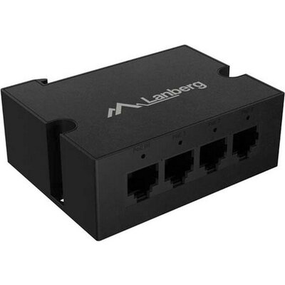 Аксесоар Lanberg Switch POE Extender DIN-GE4-BT-90W 1 x IN 3 x OUT Gigabit Ethernet DIN Rail BT 90W Metal Clips