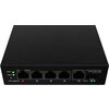 Комутатор Lanberg Switch ILFE-4P-1Ge-1S-90 POE 1 x BT 3 x AT SFP/ETH DIN Unmanagment Fast Ethernet