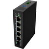 Комутатор Lanberg Switch ILFE-4P-1Ge-1S-90 POE 1 x BT 3 x AT SFP/ETH DIN Unmanagment Fast Ethernet