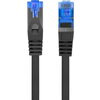 Кабел Lanberg patchcord CAT.6A FTP LSZH CCA 0.5m Fluke Passed, Black