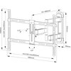 Стойка Neomounts by Newstar Screen Wall Mount (full motion, 3 pivots, VESA 600x400)