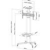 Стойка Neomounts by NewStar Mobile Flat Screen Floor Stand (height: 155-170 cm)