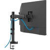 Стойка Neomounts Nero Triple Flat Screen Desk Mount (phone holder+Quick-fix clamp/grommet)