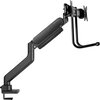 Стойка Neomounts by NewStar Screen Desk Mount 2 screens (topfix clamp & grommet) for 2 Monitor Screens, Black