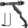 Стойка Neomounts by NewStar Screen Desk Mount 2 screens (topfix clamp & grommet) for 2 Monitor Screens, Black