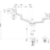 Стойка Neomounts by Newstar Screen Desk Mount (clamp+grommet)