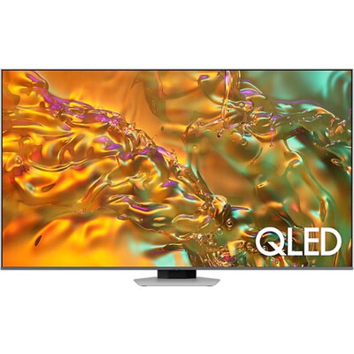 Телевизор Samsung 55'' 55Q80D AI 4K QLED , SMART, Bluetooth 5.2, Wi-Fi 5, 4xHDMI 2.1, 2xUSB, Carbon Silver