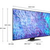 Телевизор Samsung 65'' 65Q80C 4K QLED FLAT, SMART, 100 Hz, Direct Full-Array, Quantum HDR+, FreeSync Premium Pro, Dolby Atmos, Q